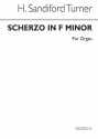 Harry Sandiford Turner, Scherzo In F Minor Orgel Buch