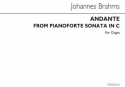 Johannes Brahms, Brahms Andante Organ Orgel Buch