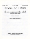 Reynaldo Hahn: If My Songs Were Only Winged (Si Mers Vers Avaient Des Medium Voice, Piano Accompaniment Single Sheet