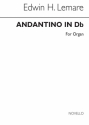 Edwin Lemare, Andantino In Db For Organ Orgel Buch