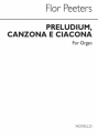 Preludium Canzona E Ciacona for organ