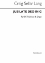 Jubilate Deo In G Op19 SATB Unison Voice Organ Accompaniment Chorpartitur