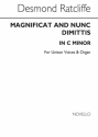 Desmond Ratcliffe, Magnificat And Nunc Dimittis In C Minor Unison Voice Organ Accompaniment Chorpartitur