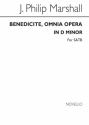 J. Philip Marshall, J Benedicite Omnia Opera D Min Satb SATB Chorpartitur