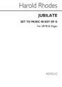 Harold Rhodes, Jubilate Deo In G SATB and Organ Chorpartitur