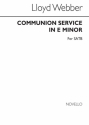 William Lloyd Webber, Lloyd Communion Service In E Minor Satb SATB Buch