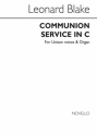 Leonard Blake, Communion Service In C Latin And English Unison Voice Organ Accompaniment Chorpartitur