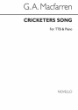 George Alexander MacFarren, Cricketers Song TTBB and Piano Chorpartitur
