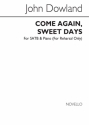 John Dowland, Come Again Sweet Days SATB Chorpartitur