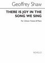 Geoffrey Shaw, There Is Joy In The Song We Sing Vocal and Piano Chorpartitur