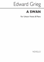 Edvard Grieg, A Swan Piano Vocal and Piano Chorpartitur