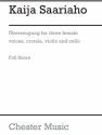 berzeugung  for 3 female voices (SSA), crotales, violin and cello full score (dt)