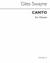 Giles Swayne, Canto For Clarinet Clarinet Buch