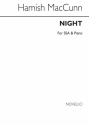 Hamish MacCunn, Night SSA and Piano Chorpartitur
