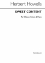Herbert Howells, Sweet Content Vocal and Piano Chorpartitur