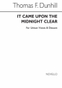 Thomas Dunhill, It Came Upon Midnight Unison Voices Chorpartitur