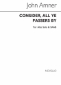 John Amner, Consider All Ye Passers By SATB Alto Chorpartitur