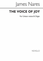 James Nares, The Voice Of Joy Soprano Organ Accompaniment Buch