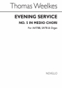 T. Weelkes, T Evening Ser No 5 In Medio Chori SATB and Organ Buch