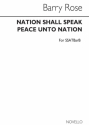 Barry Rose, Nation Shall Speak Peace Unto Nation SATBARB Chorpartitur