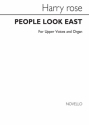 People Look East SSA Organ Accompaniment Chorpartitur