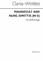 John Clarke-whitfield, Magnificat And Nunc Dimittis In E SATB and Organ Chorpartitur