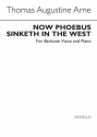 Thomas Augustine Arne_Thomas-Augustin Arne, Now Phoebus Sinketh In The Baritone Voice and Piano Buch