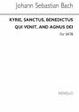 Johann Sebastian Bach, Kyrie Sanctus Benedictus Qui Venit And Agnus De SATB Chorpartitur