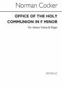 Cocker, Holy Communion In F Min SATB Buch