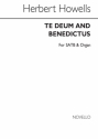 Herbert Howells, Te Deum And Benedictus (Canterbury) SATB and Organ Buch