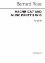 Bernard Rose, Magnificat & Nunc Dimittis In G for SATB Chorus SATB Chorpartitur