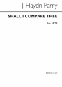 Joseph Haydn Parry, Shall I Compare Thee (To A Summer's Day) SATB Chorpartitur