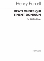 Henry Purcell, Beati Omnes Qui Timent Dominum SAB Organ Accompaniment Chorpartitur