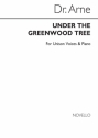 Arne, Arne Under The Greenwood Tree Voice/Piano Vocal and Piano Buch