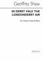 Geoffrey Shaw, In Derry Vale (The Londonderry Air) Vocal and Piano Chorpartitur