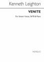 Kenneth Leighton, Venite Unison Voice SATB Organ Accompaniment Chorpartitur