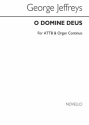 George Jeffreys, O Domine Deus/O Deus Meus Men's Voices Organ Accompaniment Chorpartitur