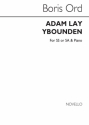 Boris Ord, Adam Lay Ybounden (Arr. Barry Rose) SSA Chorpartitur