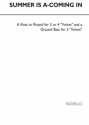 Summer Is A-Coming (3/4-Part Round) SATB Chorpartitur