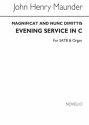 John Henry Maunder, Magnificat And Nunc Dimittis In C SATB and Organ Chorpartitur
