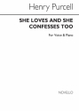 Henry Purcell, She Loves And She Confesses Too Voice/Piano Vocal and Piano Buch