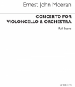E.J. Moeran, Concerto For Cello (Full Score) Cello and Orchestra Partitur