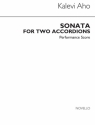 Kalevi Aho, Sonata (Sonaatti Kahdelle Hanurille) 2 Accordions Buch