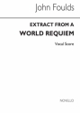 John H. Foulds, World Requiem (Movements 7-12)(Vocal Score) SATB and Piano Partitur