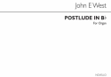 John E. West, Postlude In B Flat Organ Orgel Buch