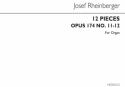 Josef Rheinberger, Twelve Pieces Op174 Nos.11-12 Orgel Buch