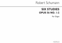 Robert Schumann, Six Studies Op56 Nos.1-2 (Arranged John E West) Orgel Buch