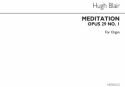 Hugh Blair, Meditation Op29 No.1 Organ Orgel Buch