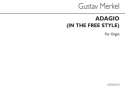 Gustav Merkel, Adagio (In Free Style) For Op.35 Orgel Buch
