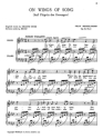 Felix Mendelssohn: On Wings Of Song Op.34 No.2 (In A Flat) Voice, Piano Accompaniment Vocal Work